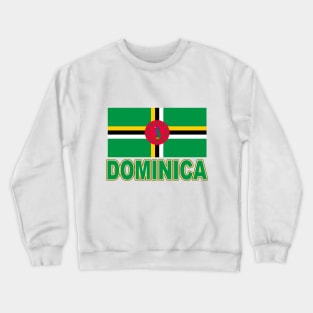 The Pride of Dominica - National Flag Design Crewneck Sweatshirt